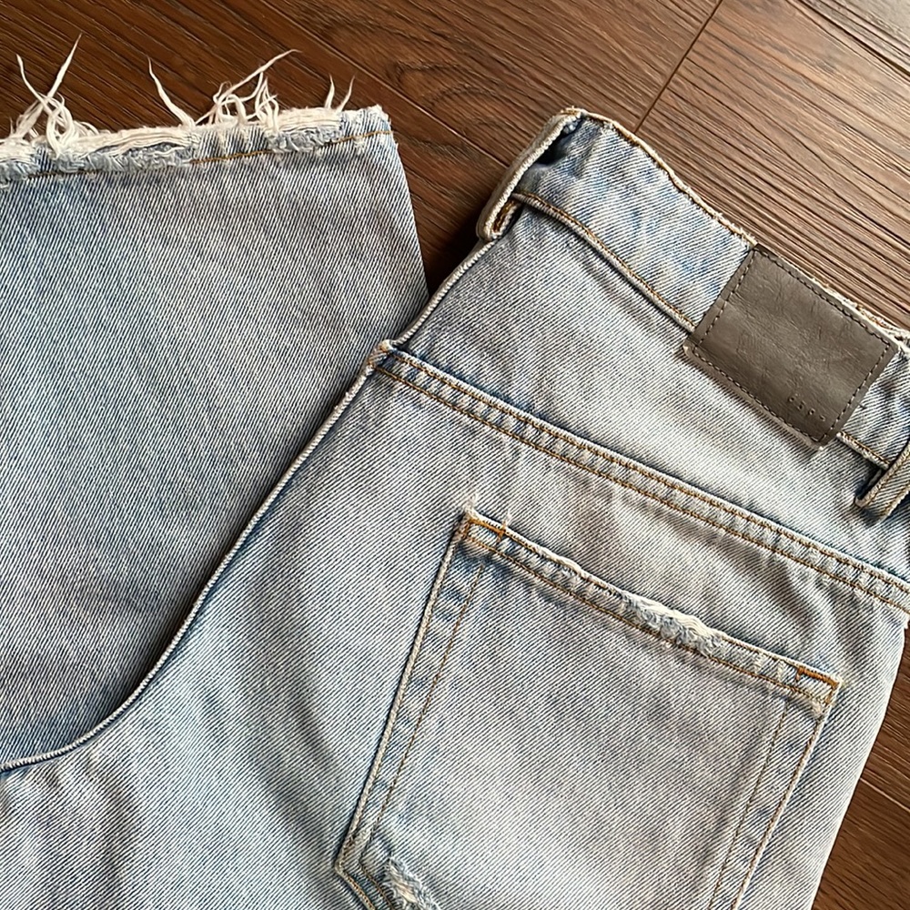 6397 Italian Denim Straight Crop Jeans 26